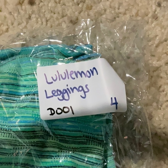 Lululemon Wunder Under Pant Space Dye Twist Dragonfly Naval Blue Green Sz 4 Rare - Picture 11 of 11